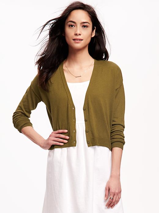 Image number 1 showing, Relaxed Hi-Lo Cardi for Women