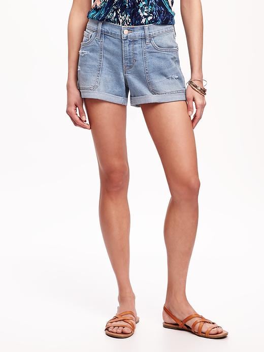 View large product image 1 of 2. Boyfriend Denim Shorts for Women (3")