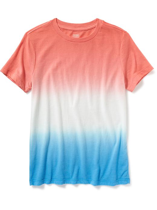 View large product image 1 of 1. Dip-Dye Crew-Neck Tee for Boys