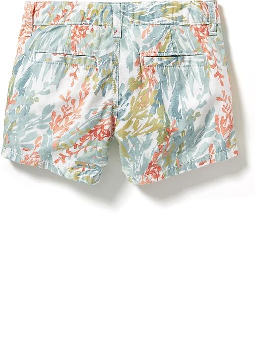 View large product image 2 of 2. Printed Chino Shorts for Girls