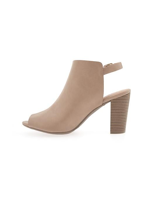 Image number 2 showing, Heeled Peep-Toe Booties for Women