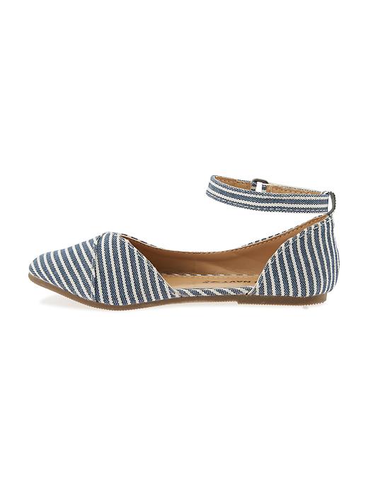 View large product image 2 of 5. Striped Pointed-Toe Ballet Flats For Toddler