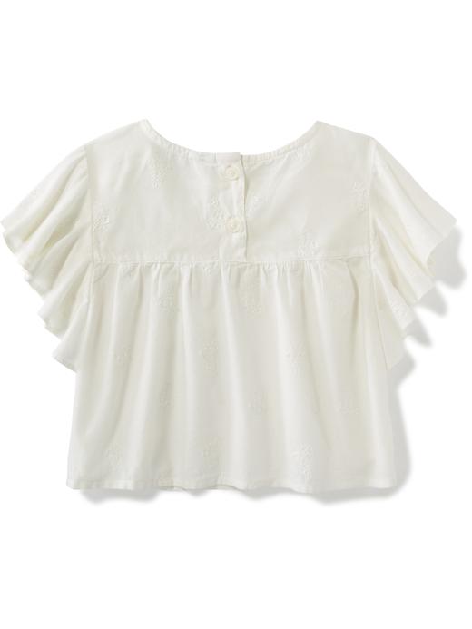 View large product image 2 of 2. Floral Flutter Sleeve Top for Baby