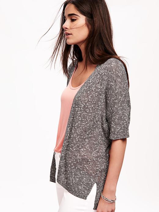 Image number 4 showing, Open-Front Kimono Sweater for Women