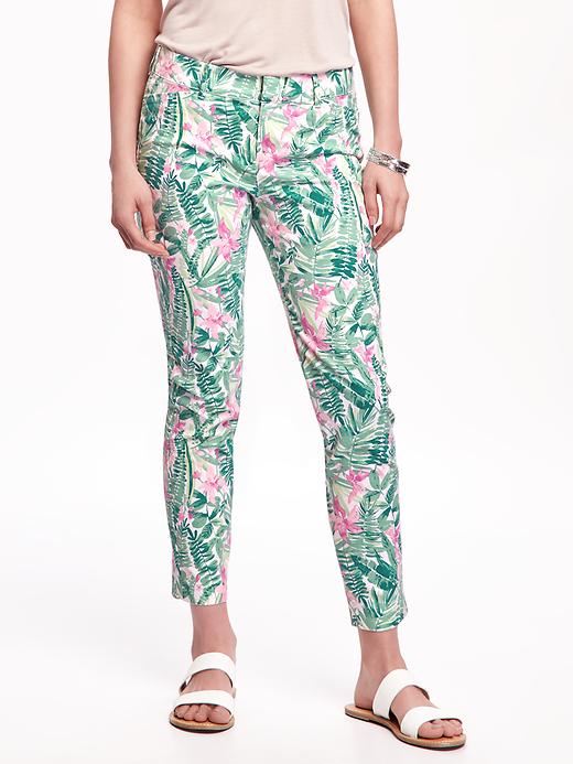 View large product image 1 of 3. Patterned Pixie Chinos for Women