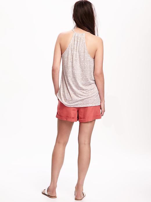 Image number 2 showing, Relaxed Strappy Suspended-Neck Tank for Women