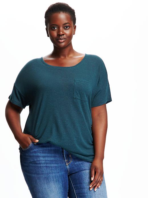 View large product image 1 of 1. Boyfriend Plus-Size Tee