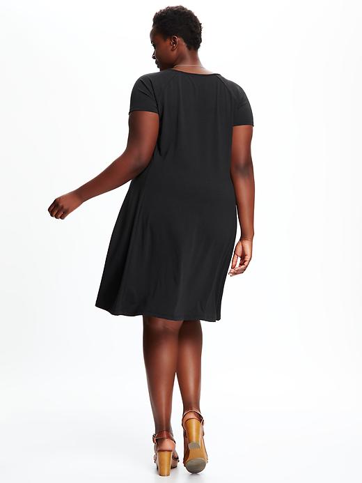 Image number 2 showing, Jersey-Knit Plus-Size Swing Dress