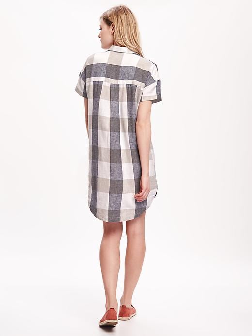 Image number 2 showing, Linen-Blend Shirtdress for Women
