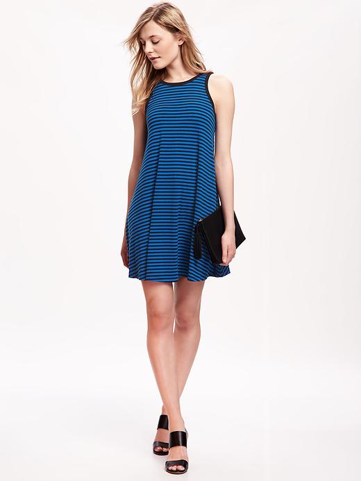 Image number 1 showing, Sleeveless Knit Swing Dress for Women