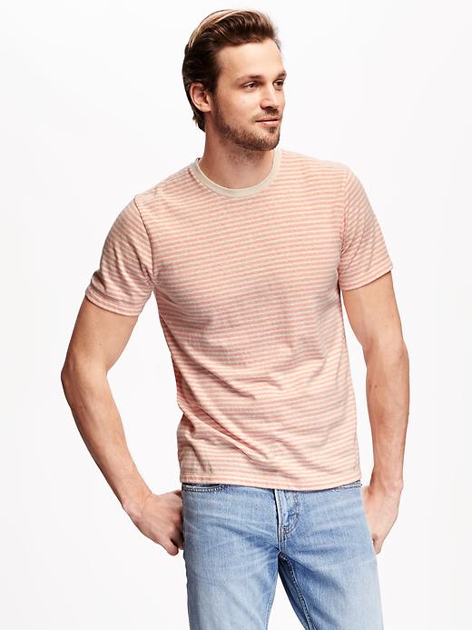 View large product image 1 of 1. Soft-Washed Striped Tee for Men