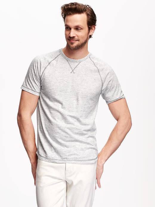 Image number 1 showing, Raglan-Sleeve Tee Shirt for Men
