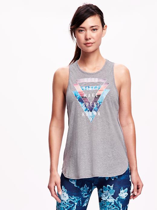 Image number 1 showing, Graphic Muscle Tank for Women
