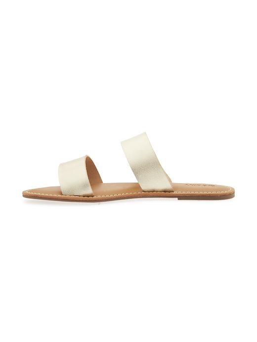 Image number 2 showing, Faux-Leather Double-Strap Sandals for Women