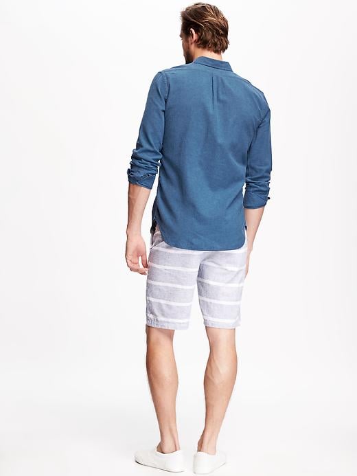 Image number 2 showing, Slim-Fit Linen-Blend Shirt for Men