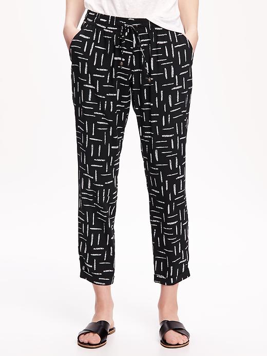 View large product image 1 of 2. Printed Drawstring Pants for Women