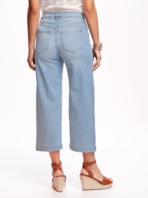 View large product image 2 of 3. High-Rise Culotte Jeans for Women