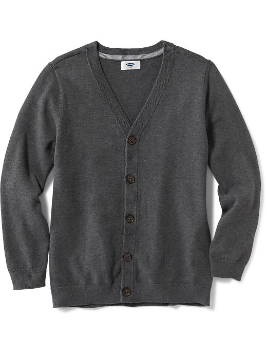 View large product image 1 of 1. Button-Front Uniform Cardigan for Boys
