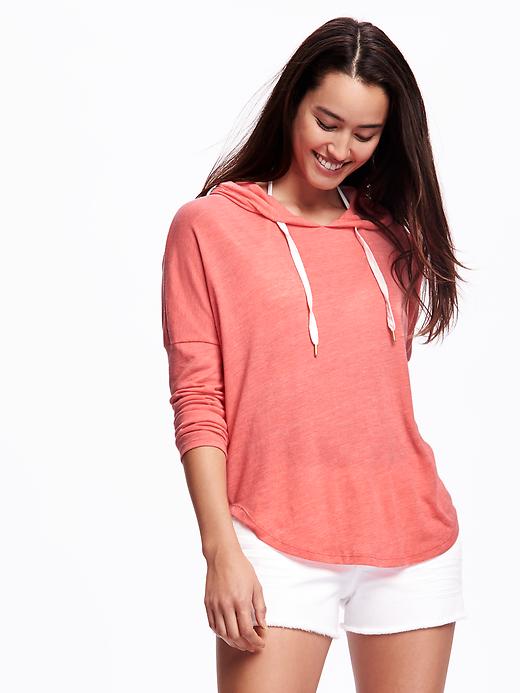 View large product image 1 of 1. Relaxed Cocoon Hoodie for Women