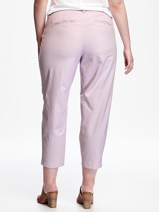 View large product image 2 of 2. Secret-Slim Plus-Size Pixie Chinos
