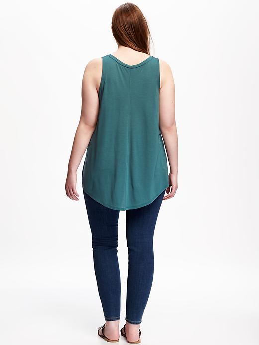 Image number 2 showing, Relaxed Plus-Size High-Neck Tank