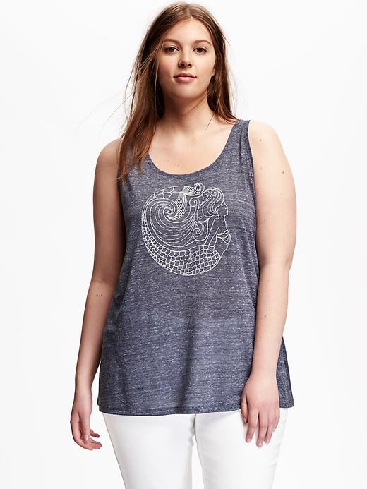 Image number 1 showing, Relaxed Plus-Size Graphic Tank