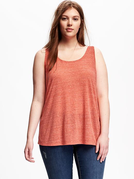 Image number 1 showing, Relaxed Scoop-Neck Plus-Size Tank