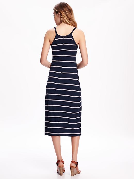 Image number 2 showing, Rib-Knit Halter Midi Dress for Women