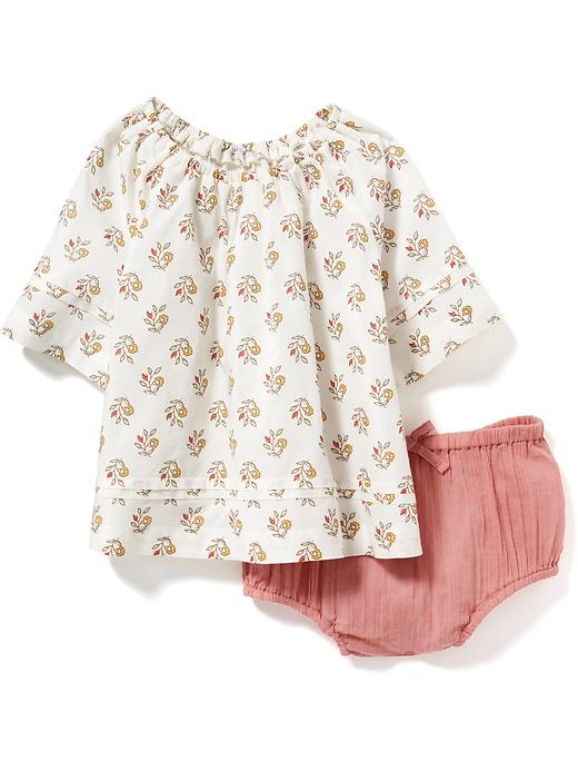 View large product image 1 of 1. 2-Piece Peasant Top and Bloomers for Baby