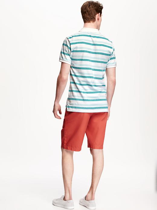 View large product image 2 of 5. Striped Pique Polo for Men