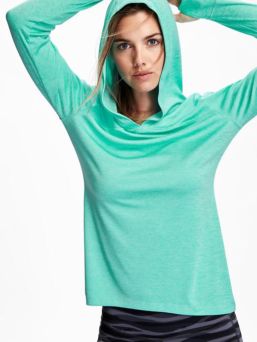 Image number 4 showing, Go-Dry Cool Hooded Pullover for Women
