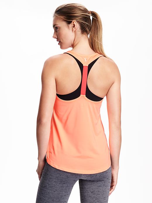 View large product image 1 of 1. Go-Dry Performance Racerback Elastic Tank for Women