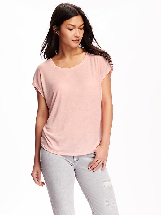 View large product image 1 of 1. Relaxed Dolman-Sleeve Tee for Women