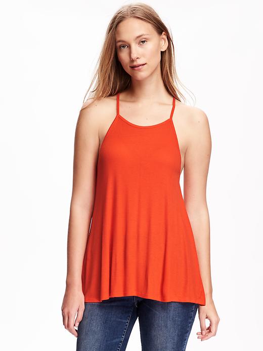 View large product image 1 of 1. Drapey Racerback Tank for Women