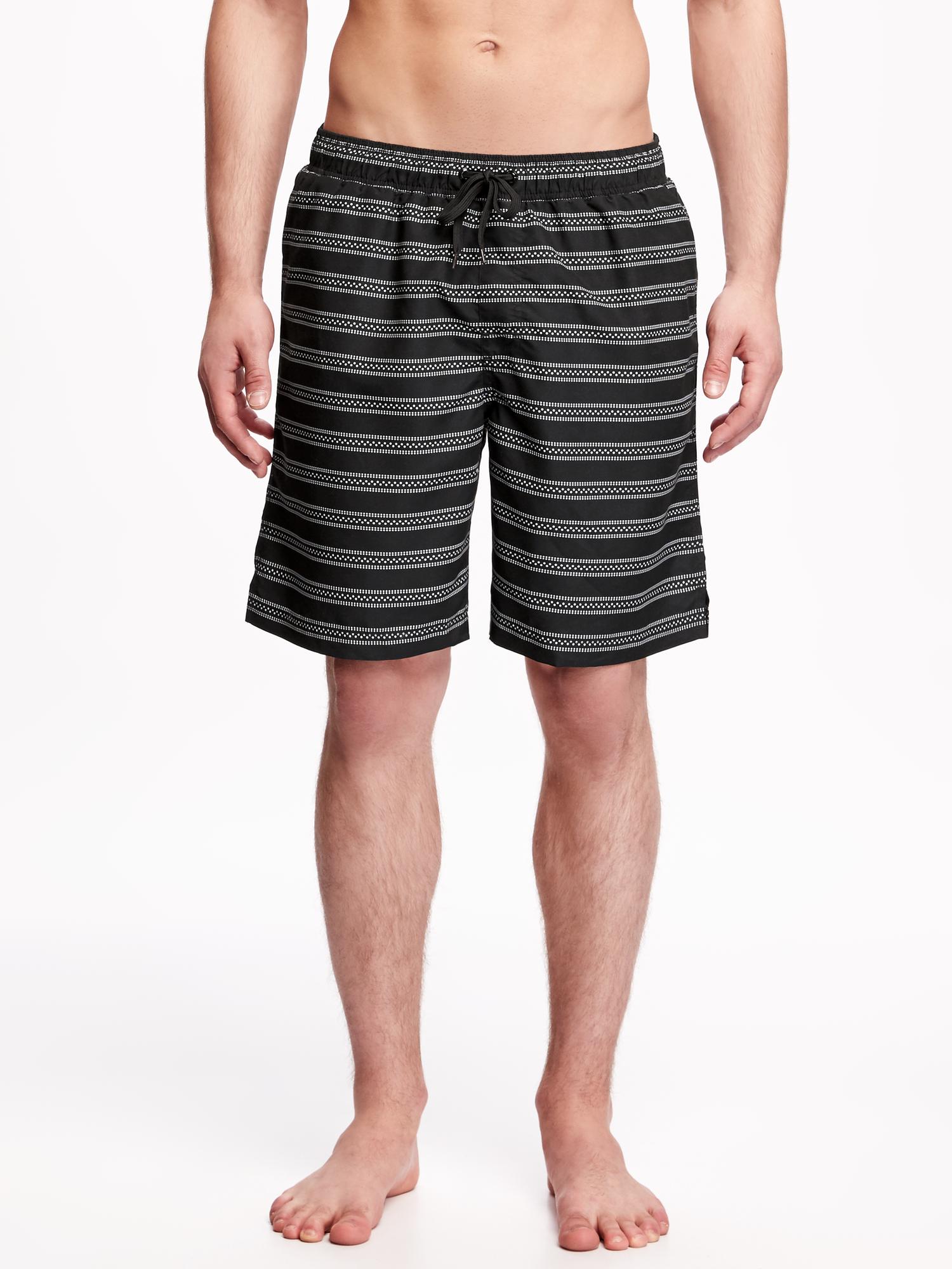 View large product image 1 of 2. Printed Swim Trunks for Men (8")
