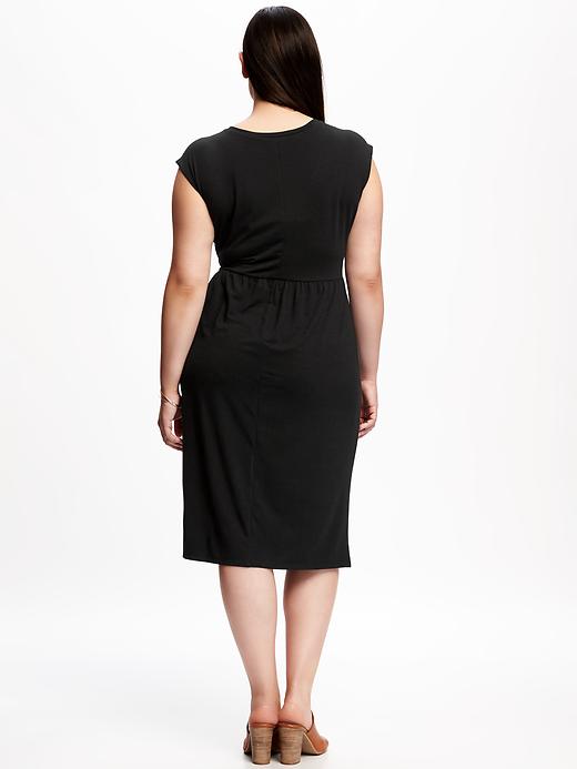Image number 2 showing, Sleeveless Plus-Size Jersey Sheath Dress
