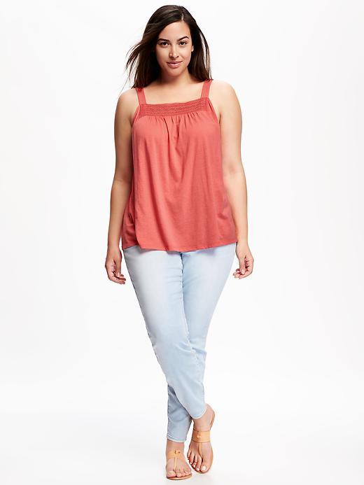 Image number 3 showing, Lace-Trim Plus-Size Swing Tank