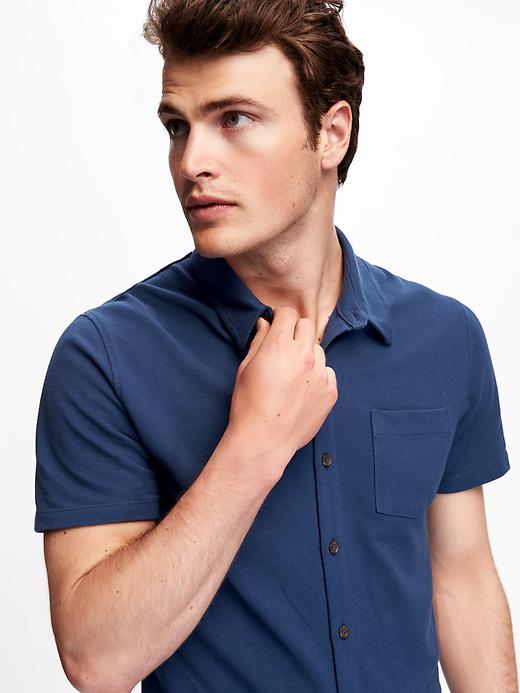 Image number 4 showing, Button-Down Pique Shirt for Men