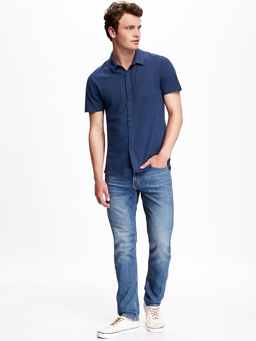 Image number 3 showing, Button-Down Pique Shirt for Men