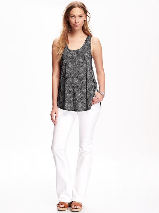 Image number 3 showing, Relaxed Sueded Tulip-Hem Tank for Women