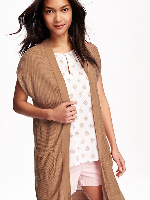 Image number 4 showing, Open-Front Sweater Vest for Women