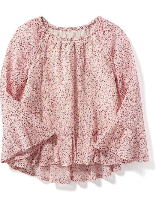 View large product image 1 of 1. A-Line Ruffle-Hem Tunic for Toddler