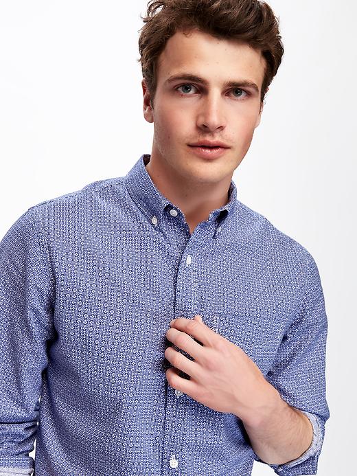 Image number 4 showing, Slim-Fit Linen-Blend Shirt for Men