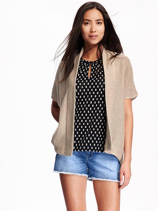 Image number 1 showing, Texured Open-Front Cardi for Women