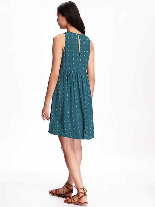 Image number 2 showing, High-Neck Swing Dress for Women