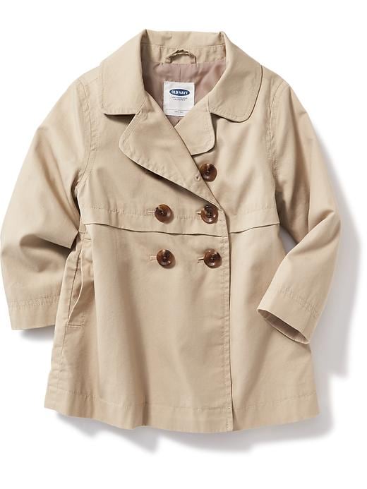View large product image 1 of 2. Drapey Trench Coat for Toddler