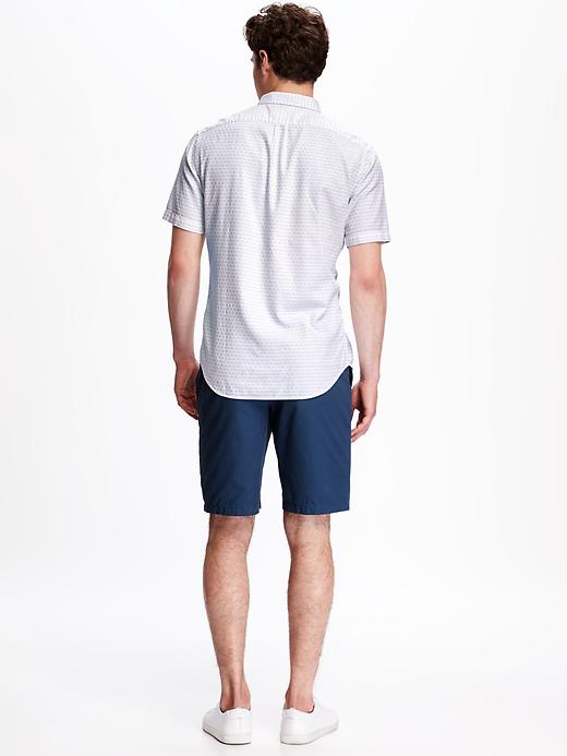 Image number 2 showing, Slim-Fit Patterned Dobby Shirt for Men