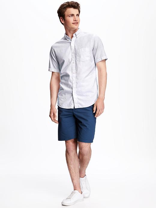 Image number 3 showing, Slim-Fit Patterned Dobby Shirt for Men