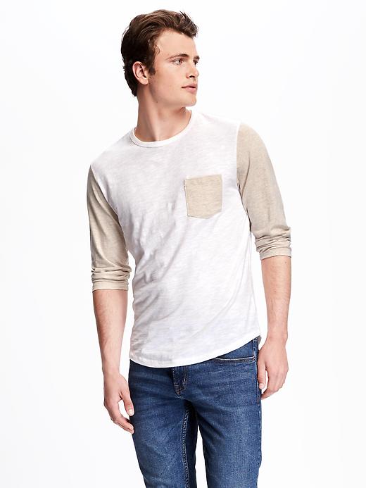 View large product image 1 of 1. Soft-Washed Baseball Tee for Men