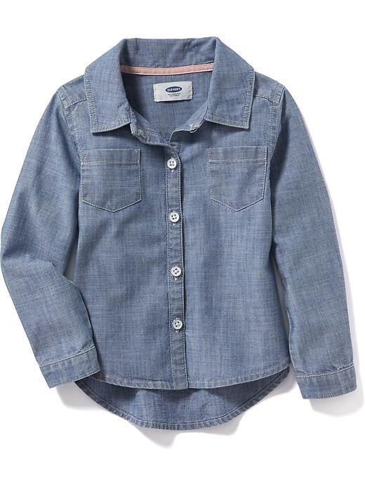 View large product image 1 of 1. Denim Shirt for Toddler Girls
